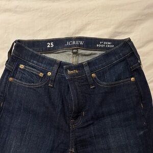 J.Crew Indigo Denim Boot Crop Jeans